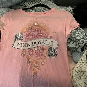 Victoria secret PINK T-SHIRT WITH ACTUAL RHINESTONES ON THE FRONT